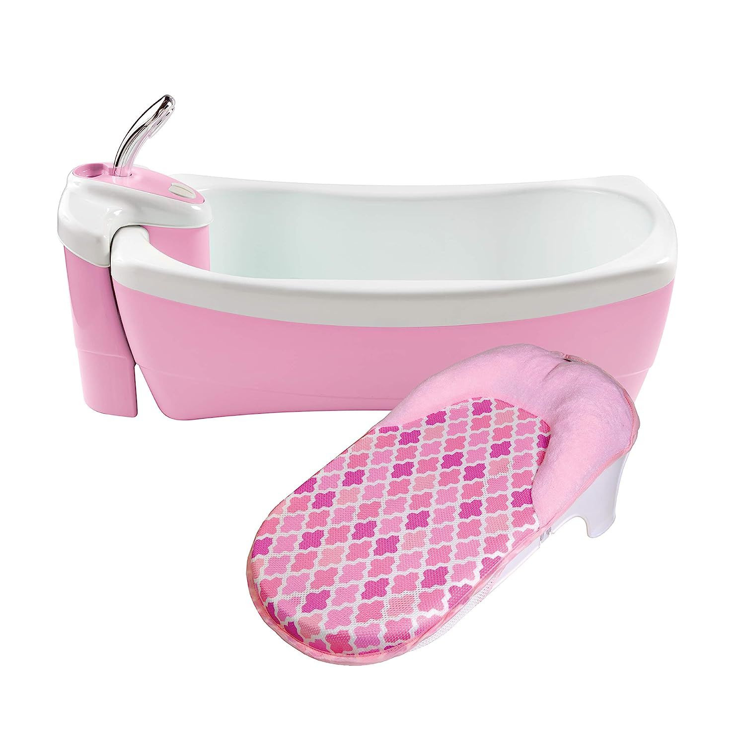 Summer Lil Luxuries Whirlpool Bubbling Spa & Shower (Pink) Pink Checkers