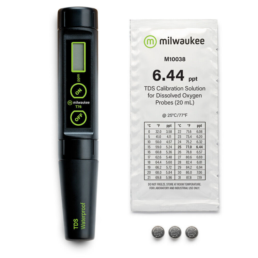 Milwaukee T76 Waterproof TDS Meter PPM Water Tester Instruments