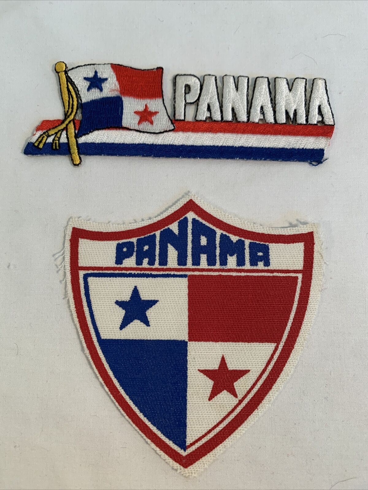 Lot Of 2 Panama Souvenir Flag Patches