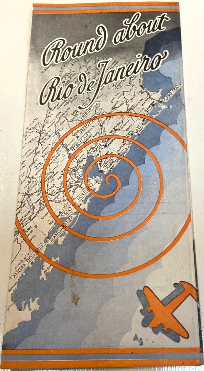 VINTAGE 1930 - 1940s RIO DE JANEIRO BROCHURE SOUTH AMERICA