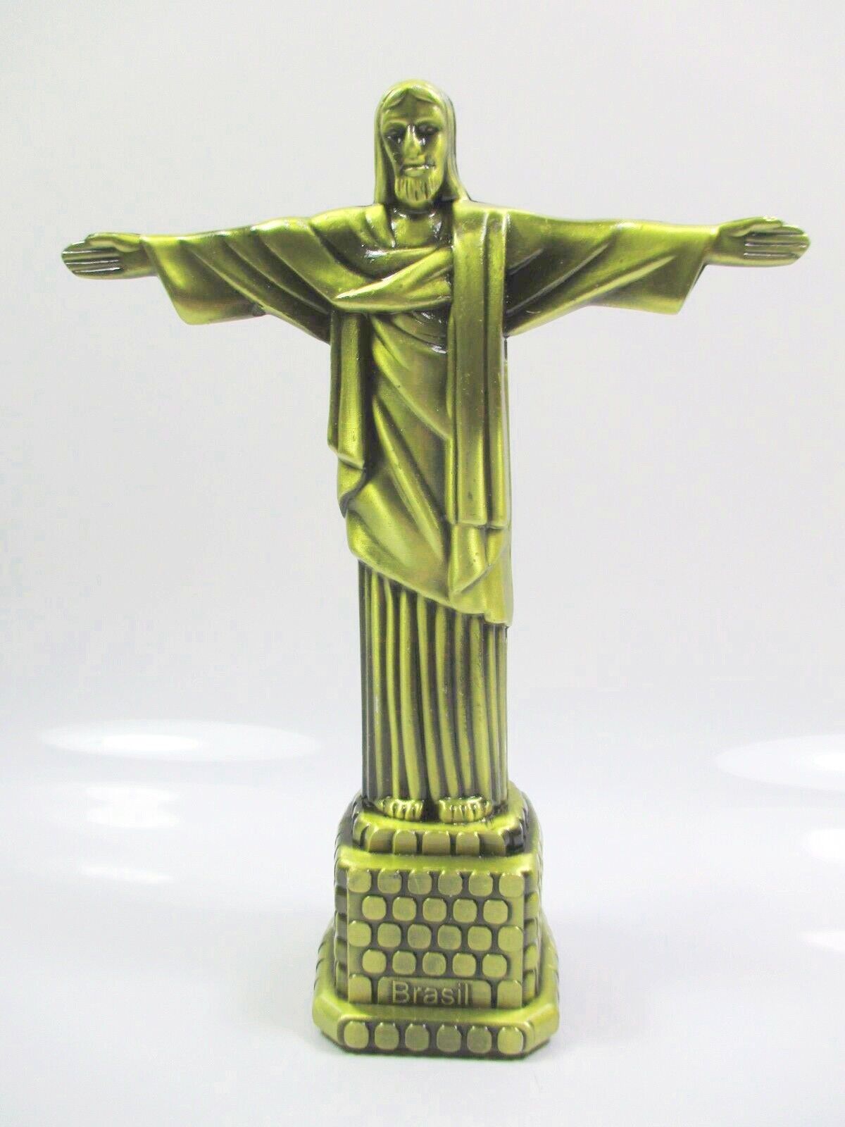 Jesus Statue Cristo Rio De Janeiro Redentor Brazil Souvenir Metal Model