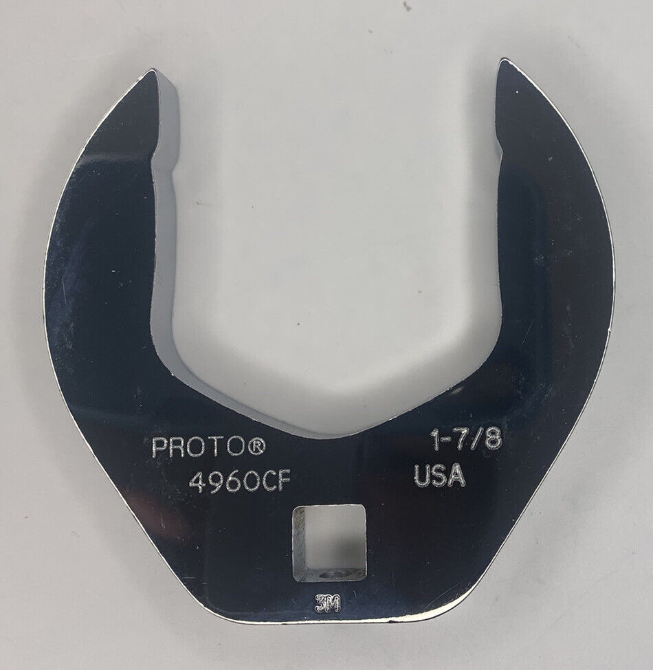 PROTO 3/8” Drive 1-7/8” Crowfoot Open/Box End Wrench J4960CF USA Made Crows Foot