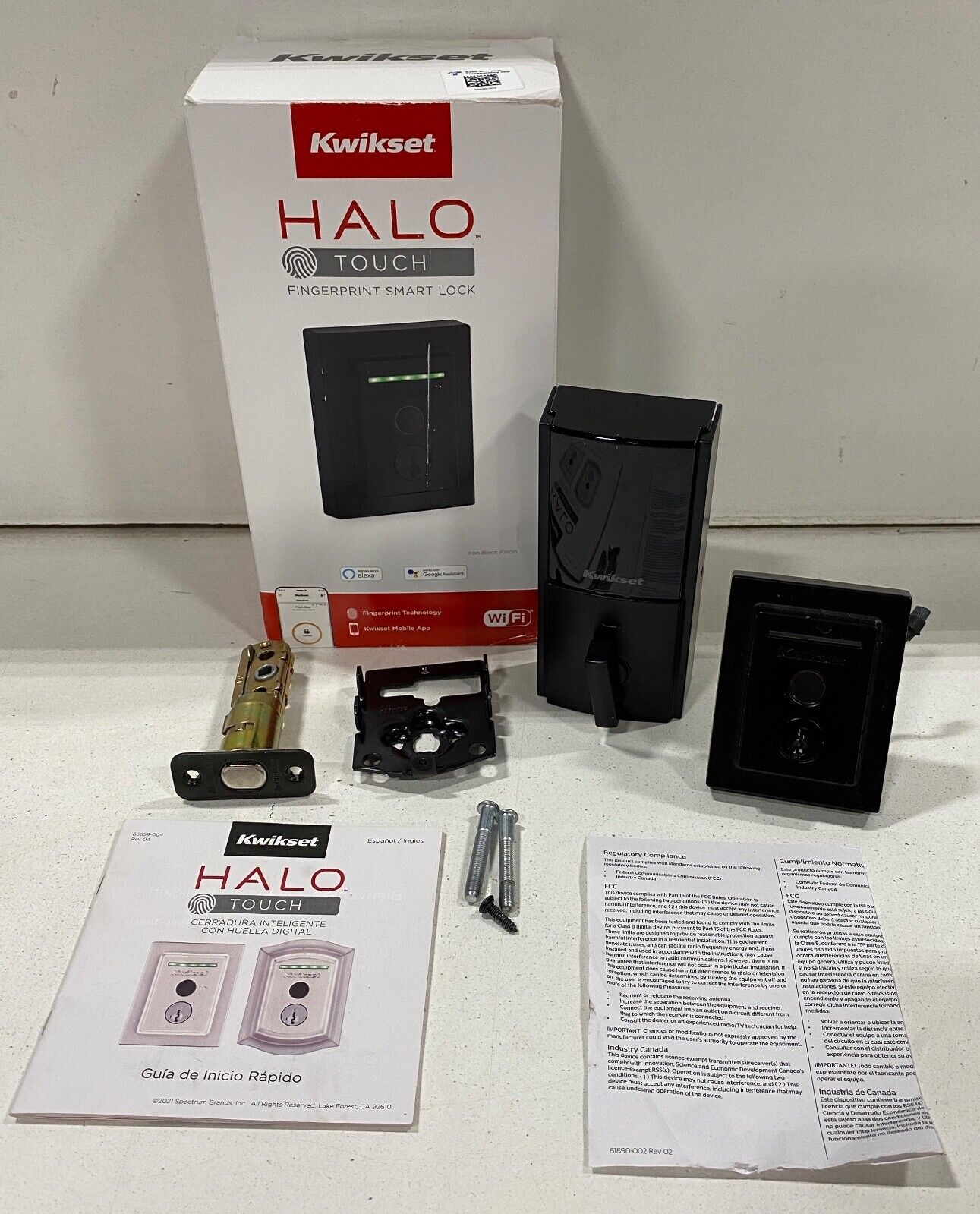 Kwikset HALO TOUCH Fingerprint Smart Lock 99590-004 - Iron Black