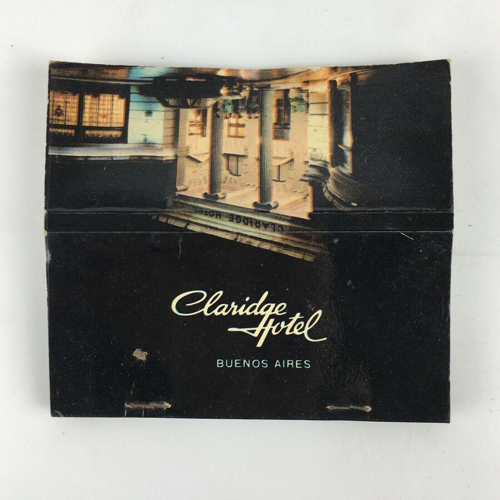 CLARIDGE HOTEL BUENOS AIRES Argentina Matchbook Cover Travel Advertising Vtg