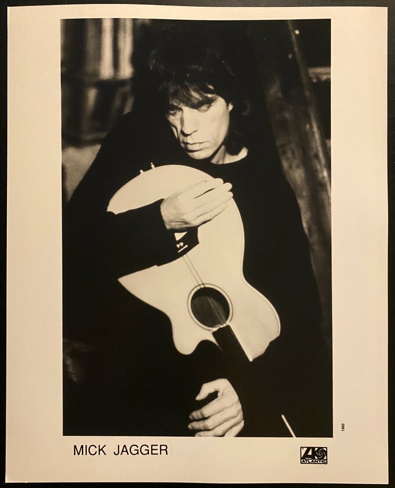 1992 Altantic Records Publicity Photo Mick Magger Rolling Stones Vintage Music