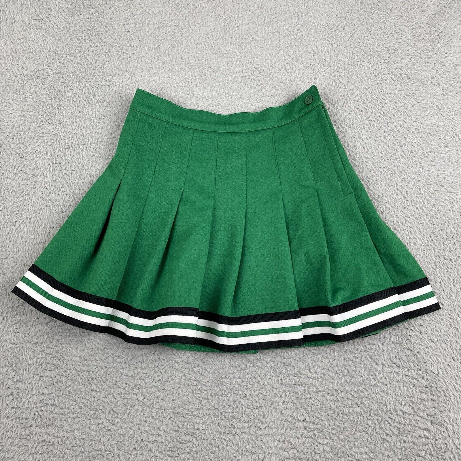 Vintage Teamleader Skirt Juniors 9 14 Green Pleated Cheerleading School Uniform