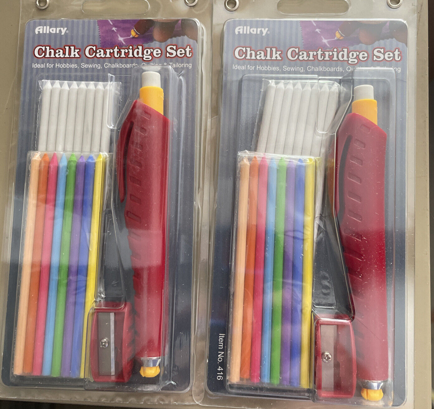 Qty 2 Allary Chalk Cartridge Set. Qty 2