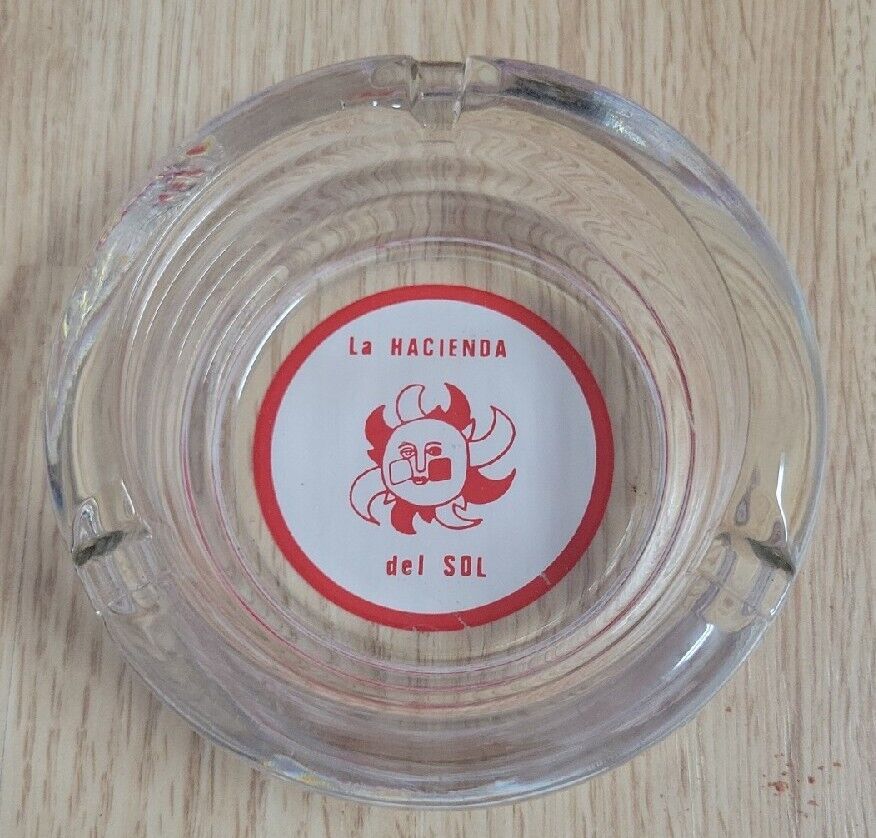 Vintage Advertising Ashtray La Hacienda Del Sol Ranch Restaurant 4