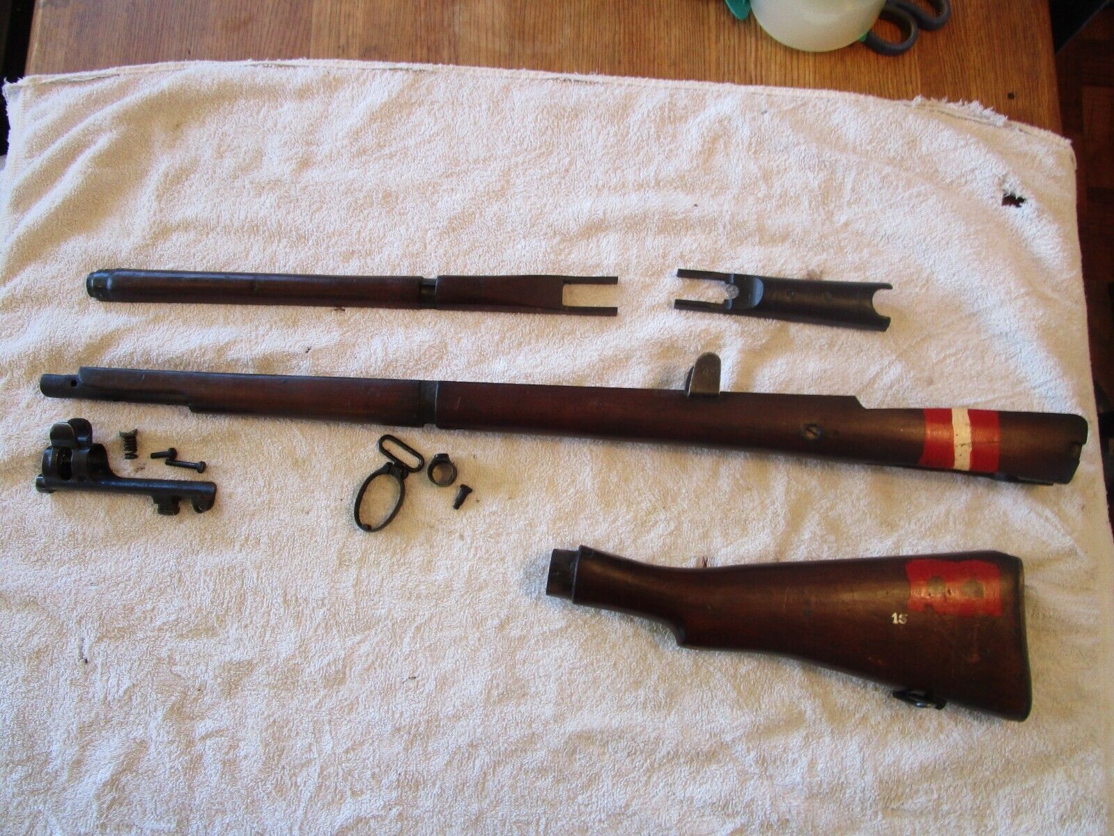 British Lee Enfield No 1 Mk 3 mark III SMLE Stock complete set W/ Hardware no. 1