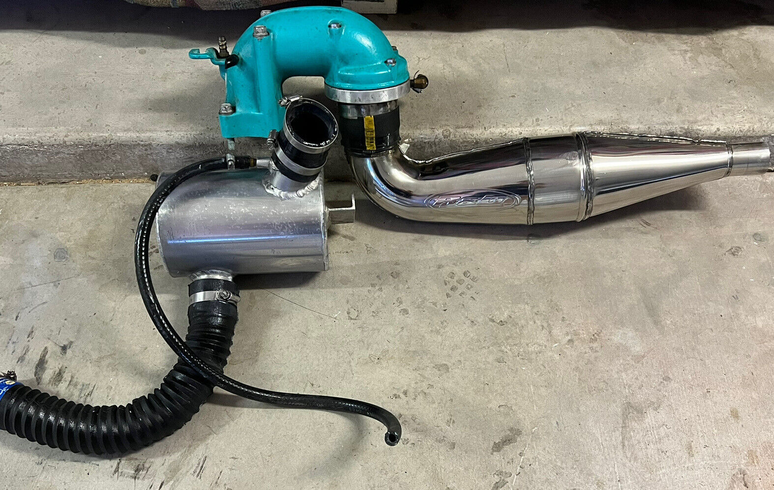 Kawasaki 750ss Xi Super Chicken R&D Exhaust Pipe Waterbox Tdr JetSki
