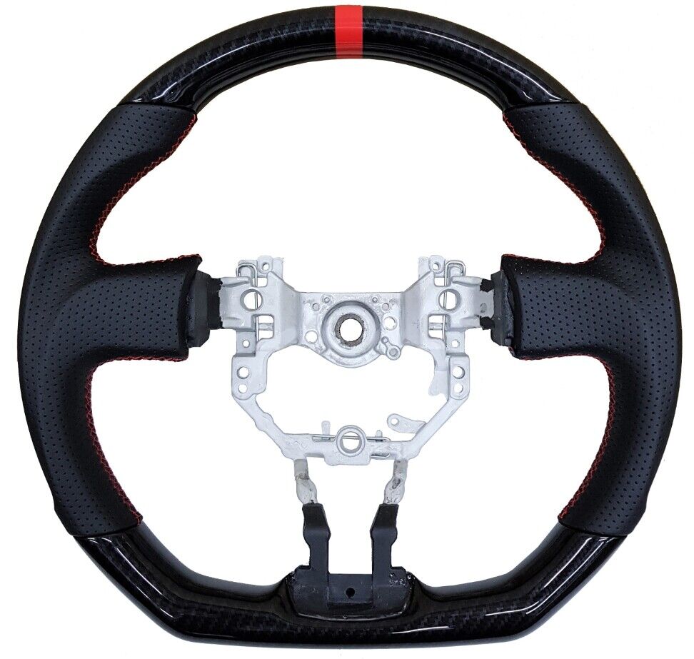 REVESOL Hydro-Dip Carbon Fiber Black Steering Wheel for 2013-2016 SCION FR-S BRZ