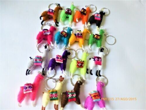 Lot 100 Assorted Llama Key Chains From Peru