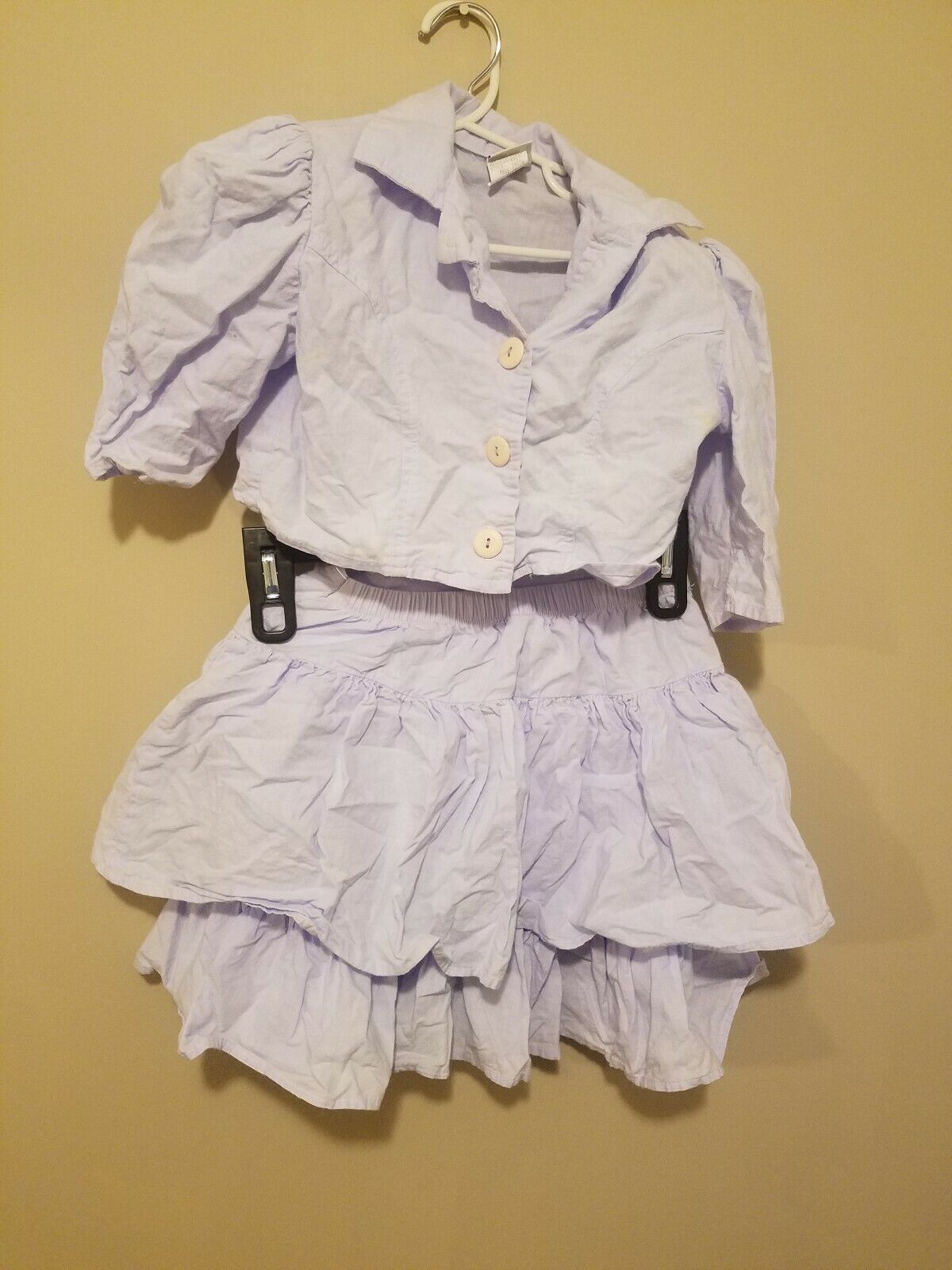 Vintage 1980s Oops Kids California 2 Peice Skirt Jacket  Girls Size 7