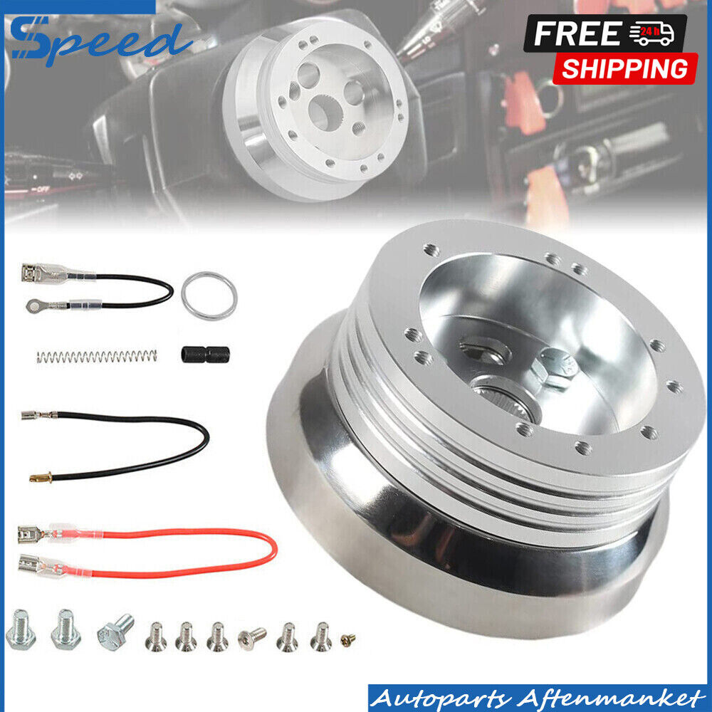 5 & 6 Hole Steering Wheel Polished Hub Adapter For Chevy Flaming River Ididit GM