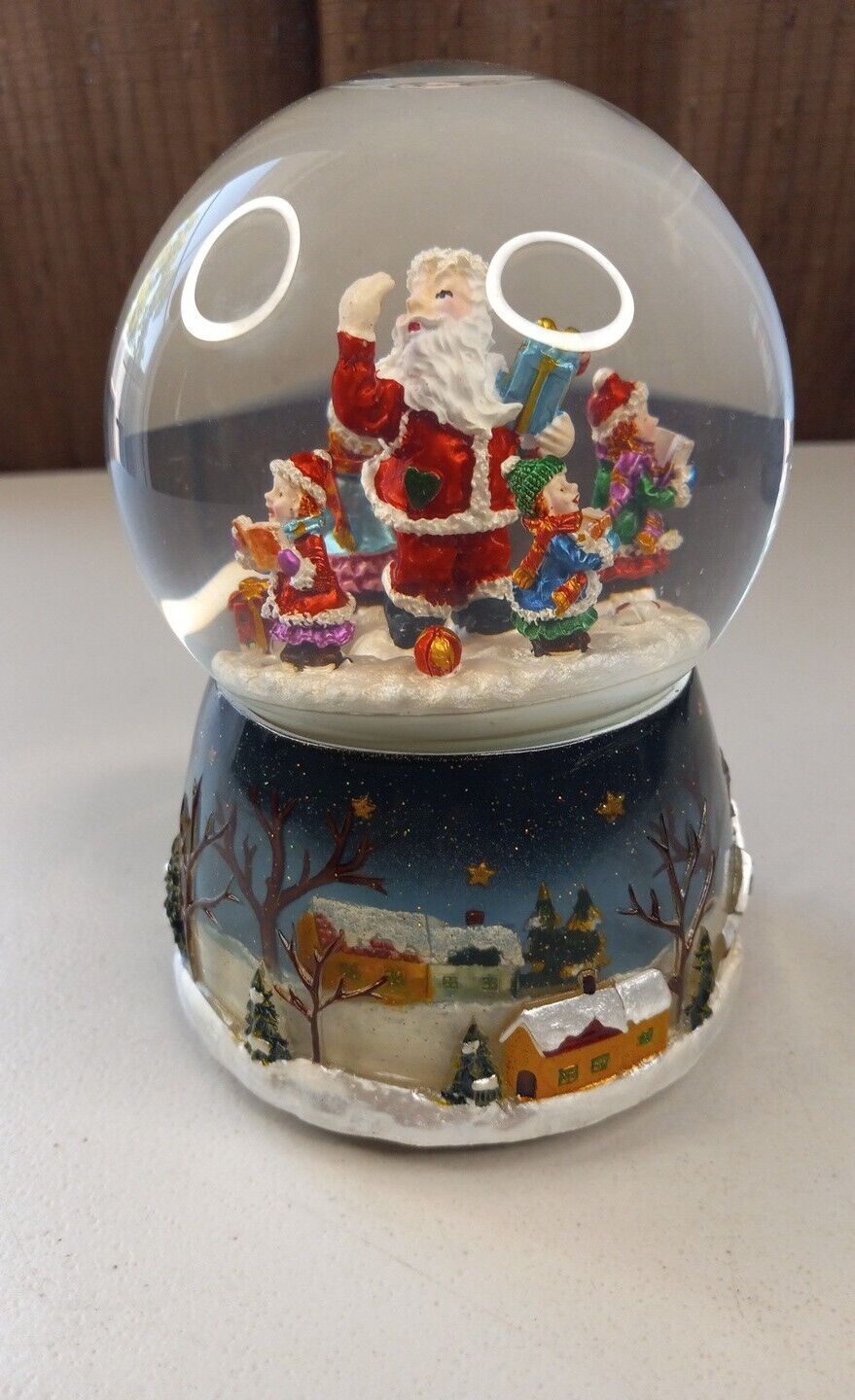 Musical Box Santa Claus Globe