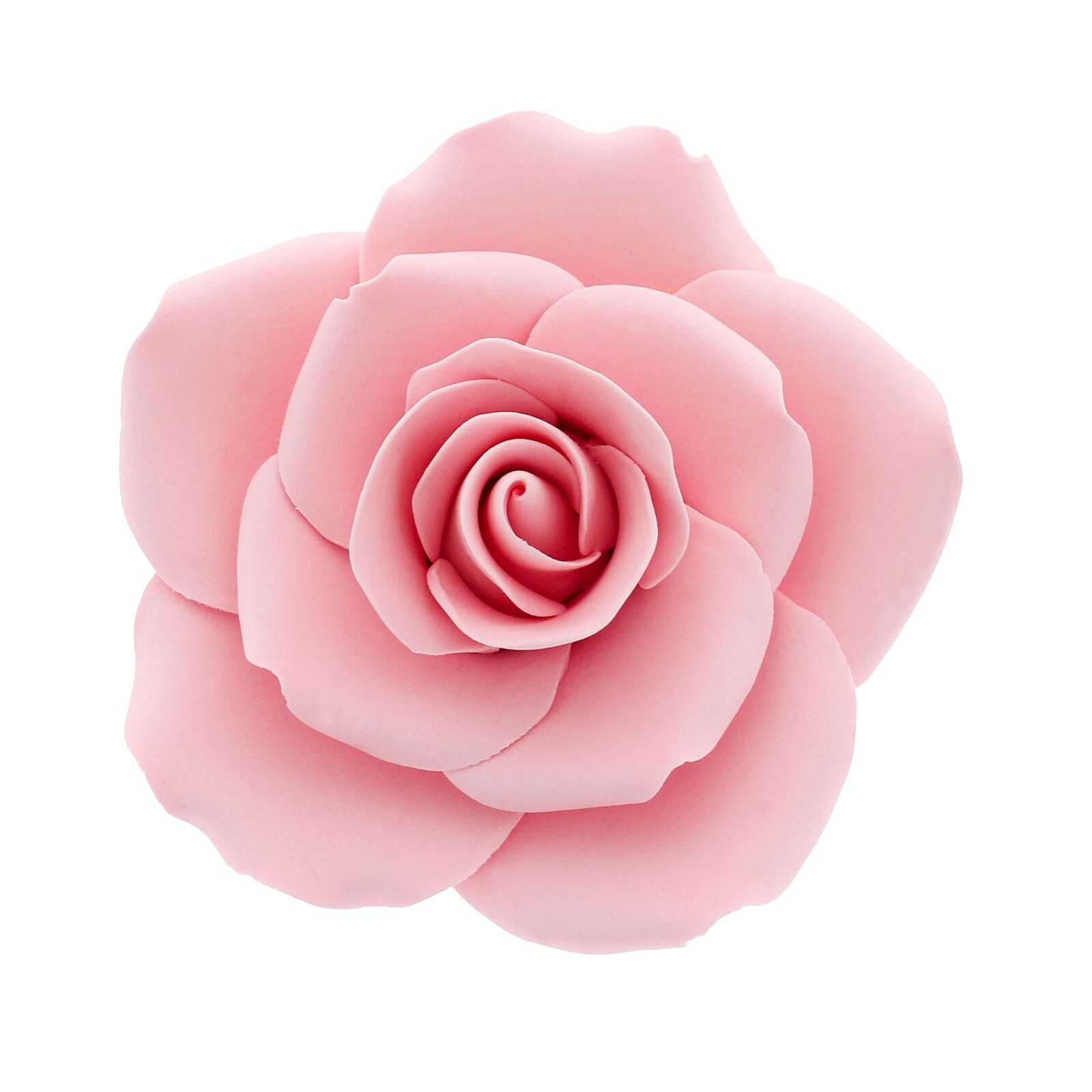 Global Sugar Art Rose Jumbo Sugar Cake Flowers Pink, 5 Count