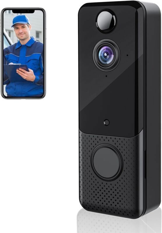 Security Wireless Video Doorbell 1080P Intercom Camera 2-Way Audio 166° Angle US