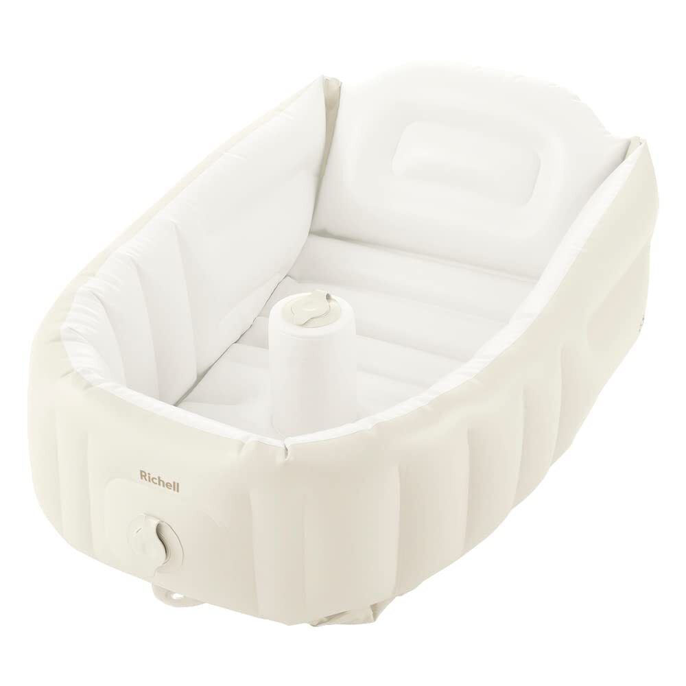 Richell Fluffy Baby Bath Plus K Beige