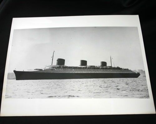CGT French Line NORMANDIE At Sea WB Taylor Coll.