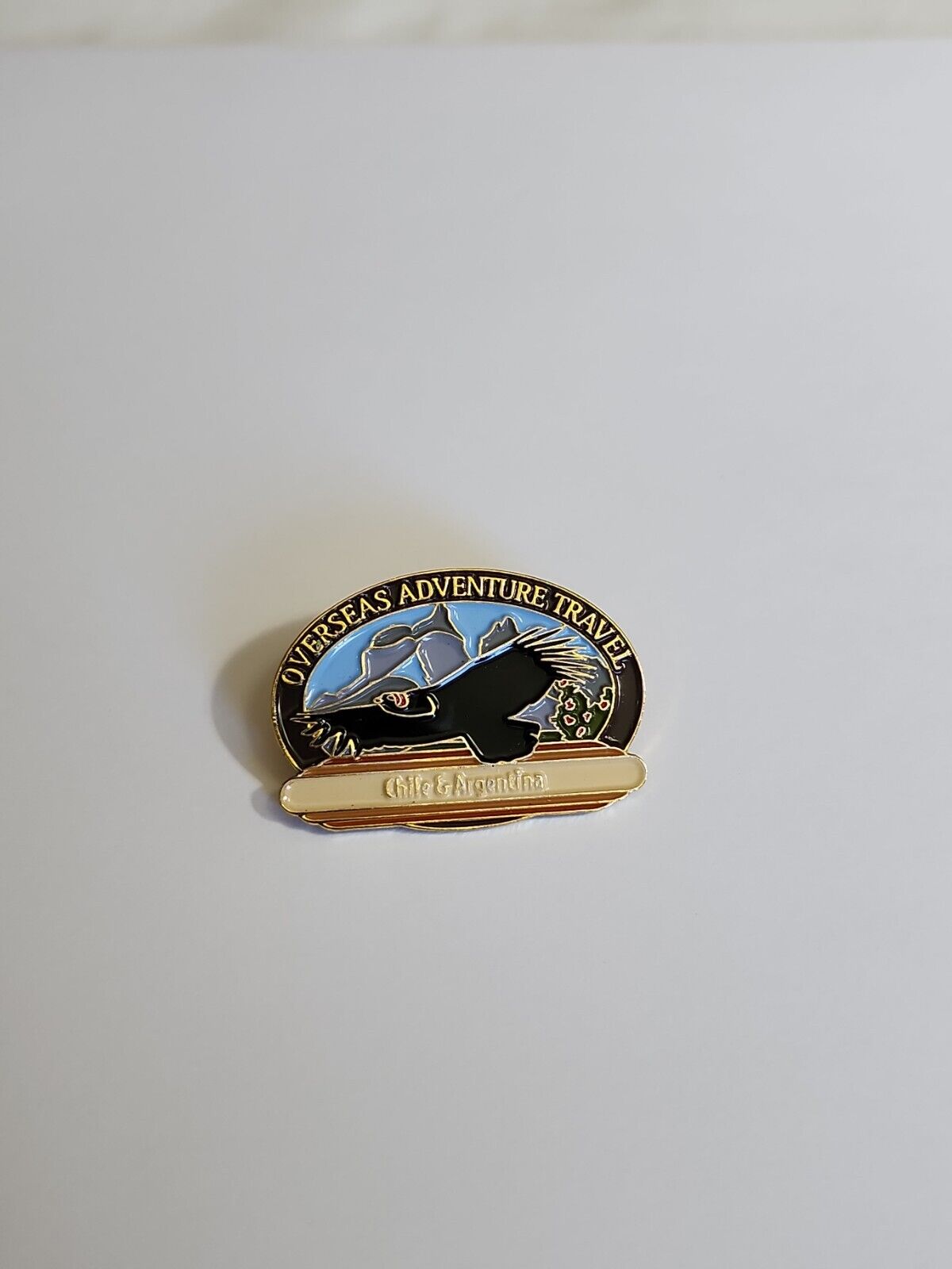 Overseas Adventurer Travel Chile & Argentina Lapel Pin