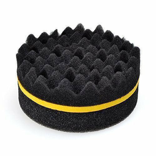 Barber Wave Double Side Hair Brush Sponge Dreads Coil Locs Curl Twist Magic Tool