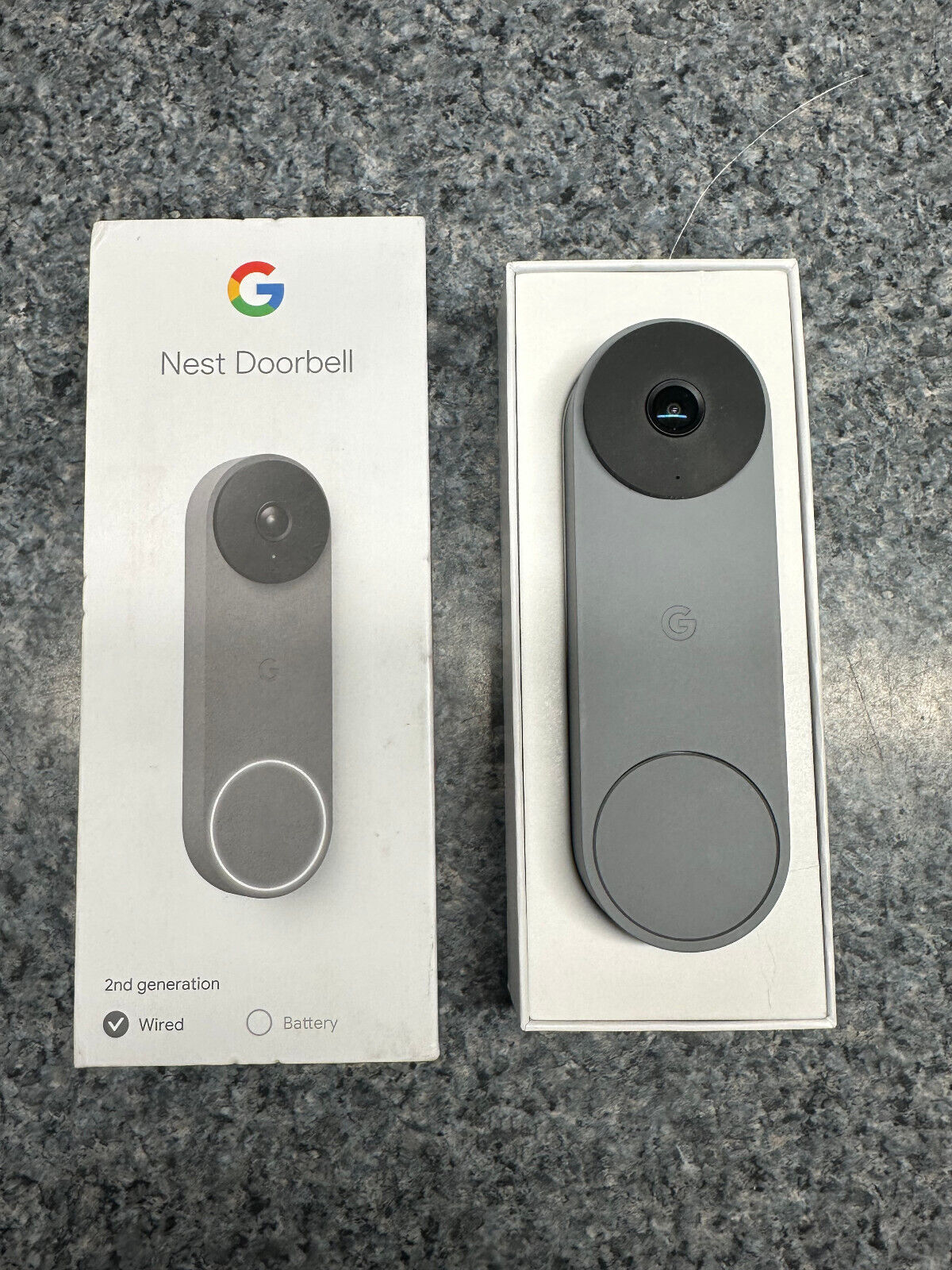 Google Nest Doorbell Wired (2nd Generation)- Ash Gray GA03696-US Doorbell ONLY