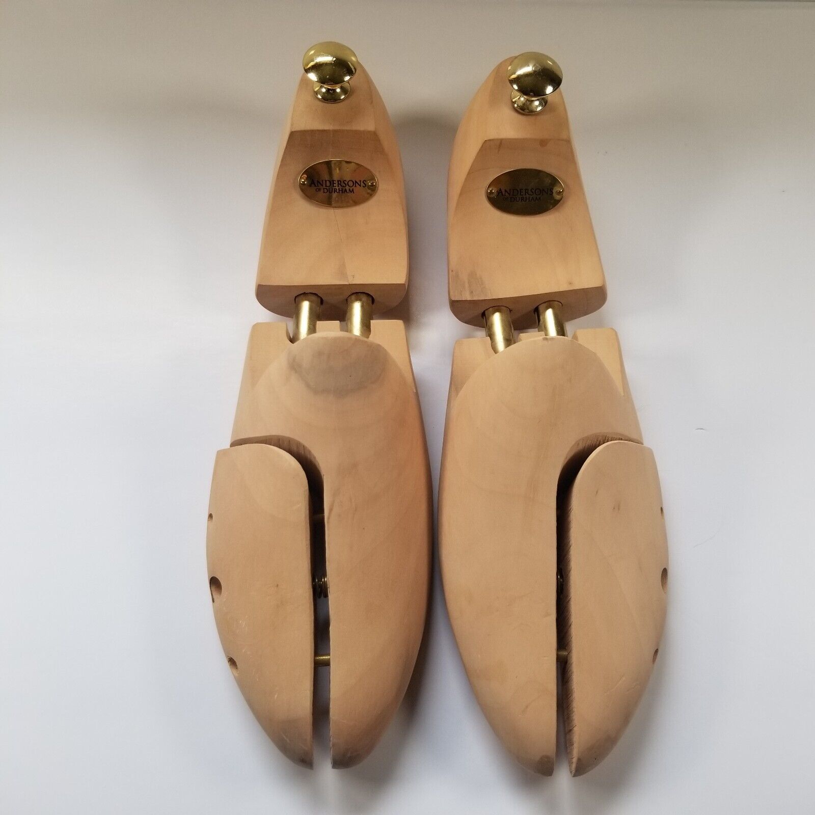 Andersons of Durham Wooden Shoe Trees Vintage Stretchers Size 9/42