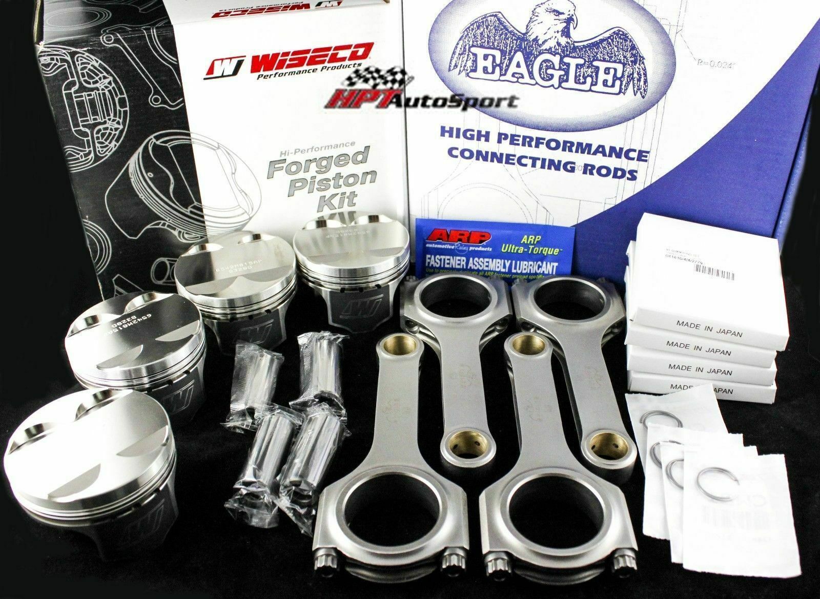 Wiseco Pistons & Eagle Rods Honda Civic D16 8.5:1 75.5mm K546M755/CRS5394H3D