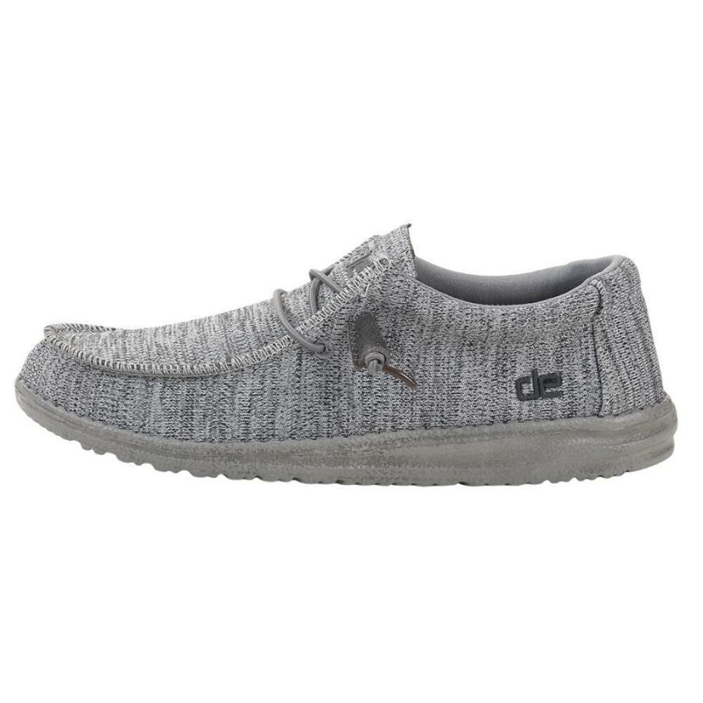 Hey Dude Wally Sox - Grey | Men’s Shoes | Men's Slip on Loafers | Light Weight