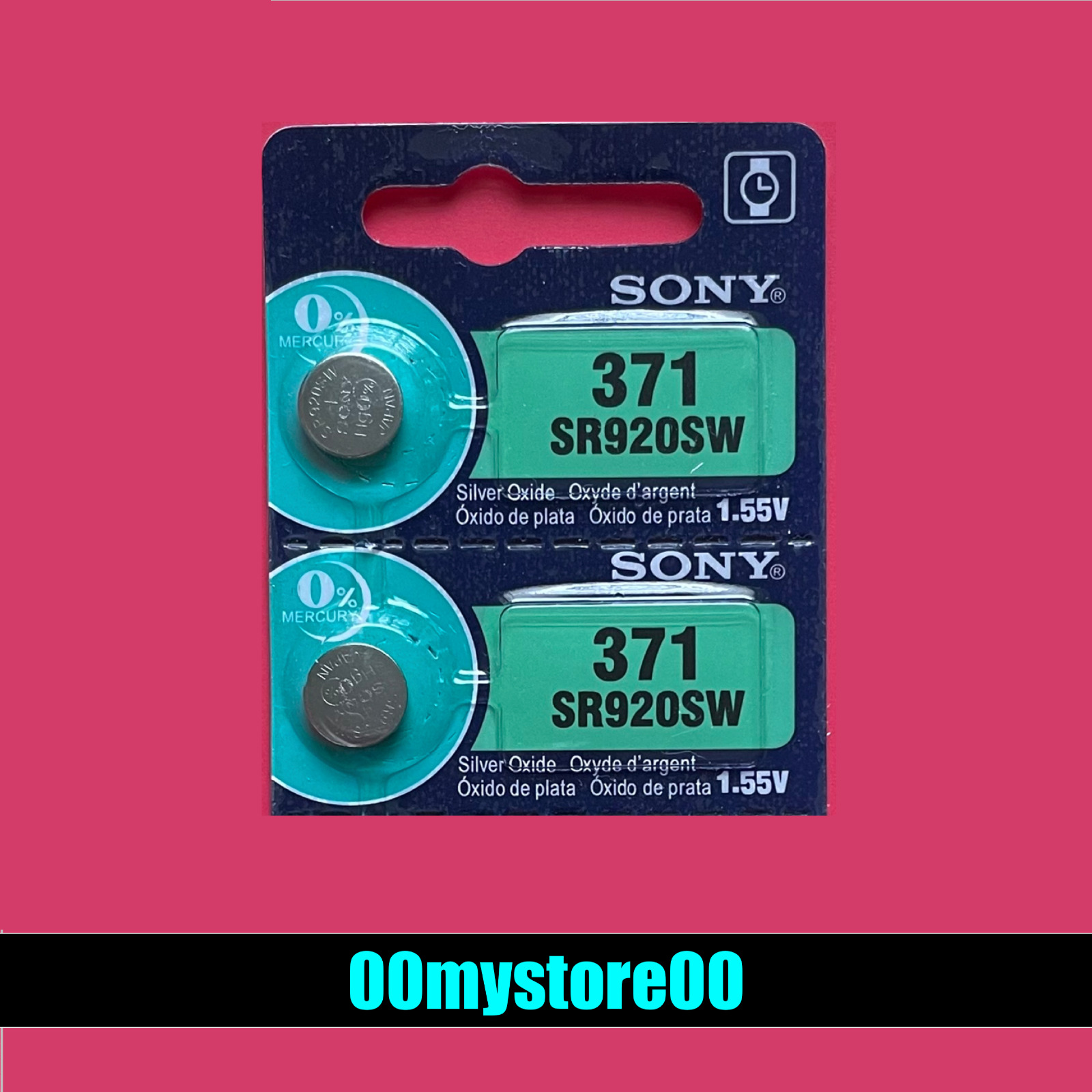 2pc SONY 371 370 SR920W SR920SW [Exp 10/2028] New Watch Battery Ships From CA