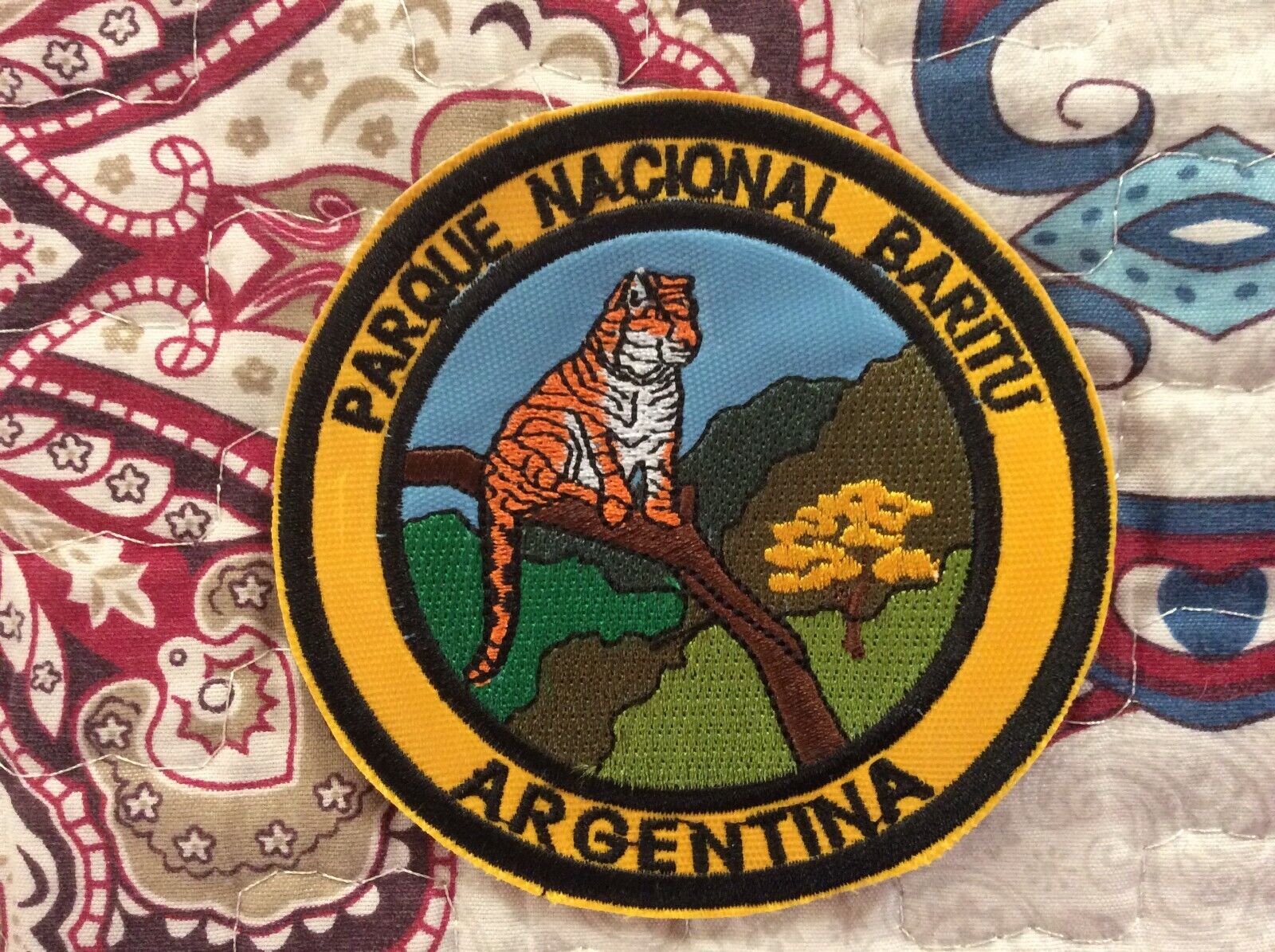 Patch Baritu National Park Argentina Salta Souvenir South America Jaguar