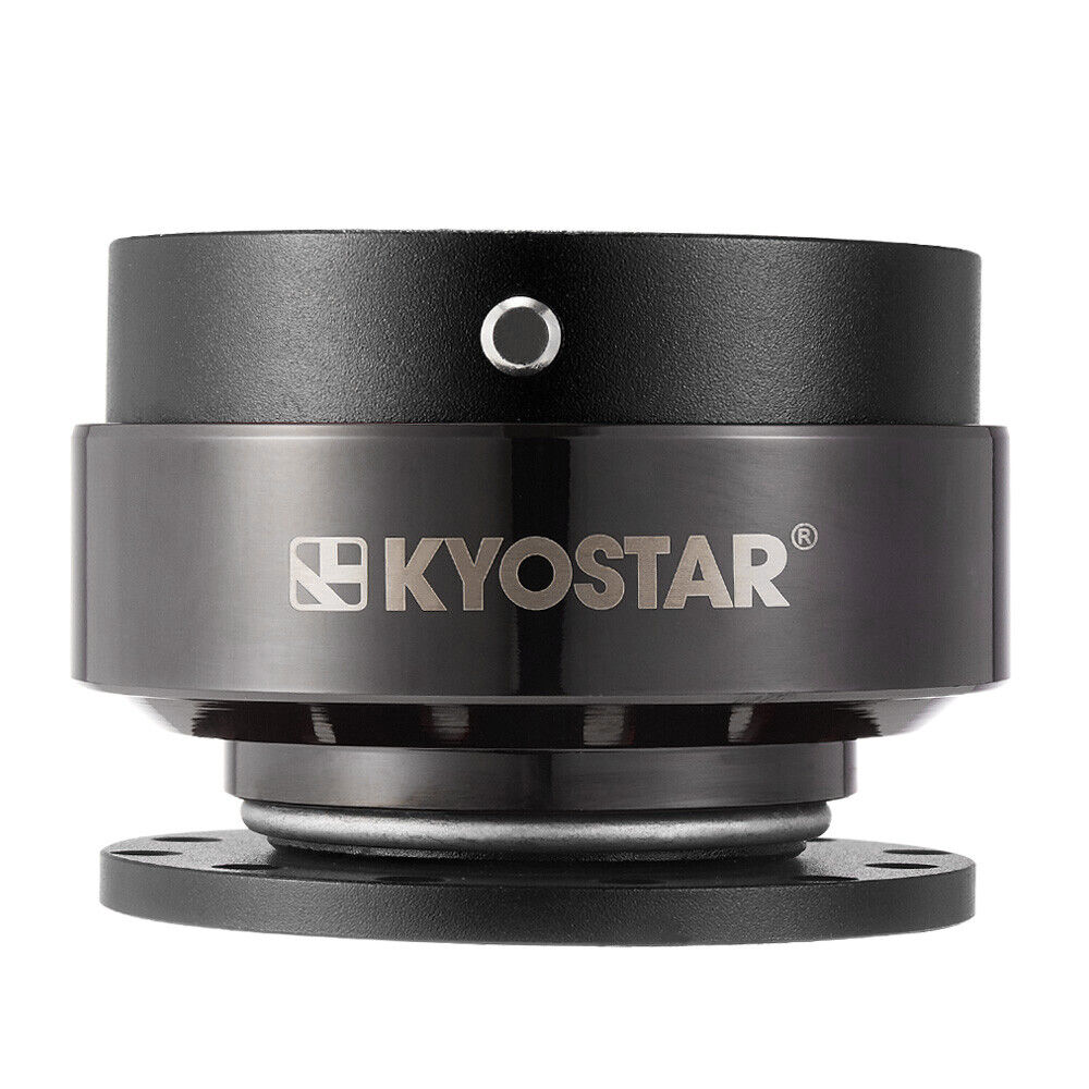 Car Steering Wheel Quick Release Hub Adapter Snap Aluminum Black Universal