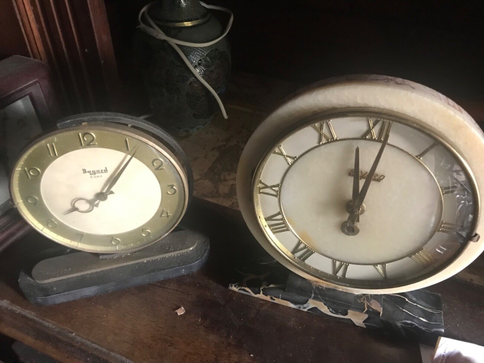 two clocks or bayard alarm clock