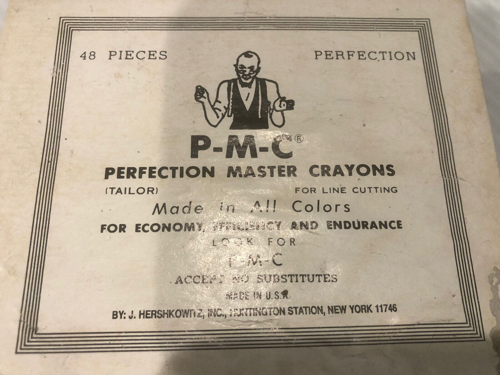 PMC Perfection Master  Crayons for Line Cutting  (Taylor) 48 Pieces Yellow