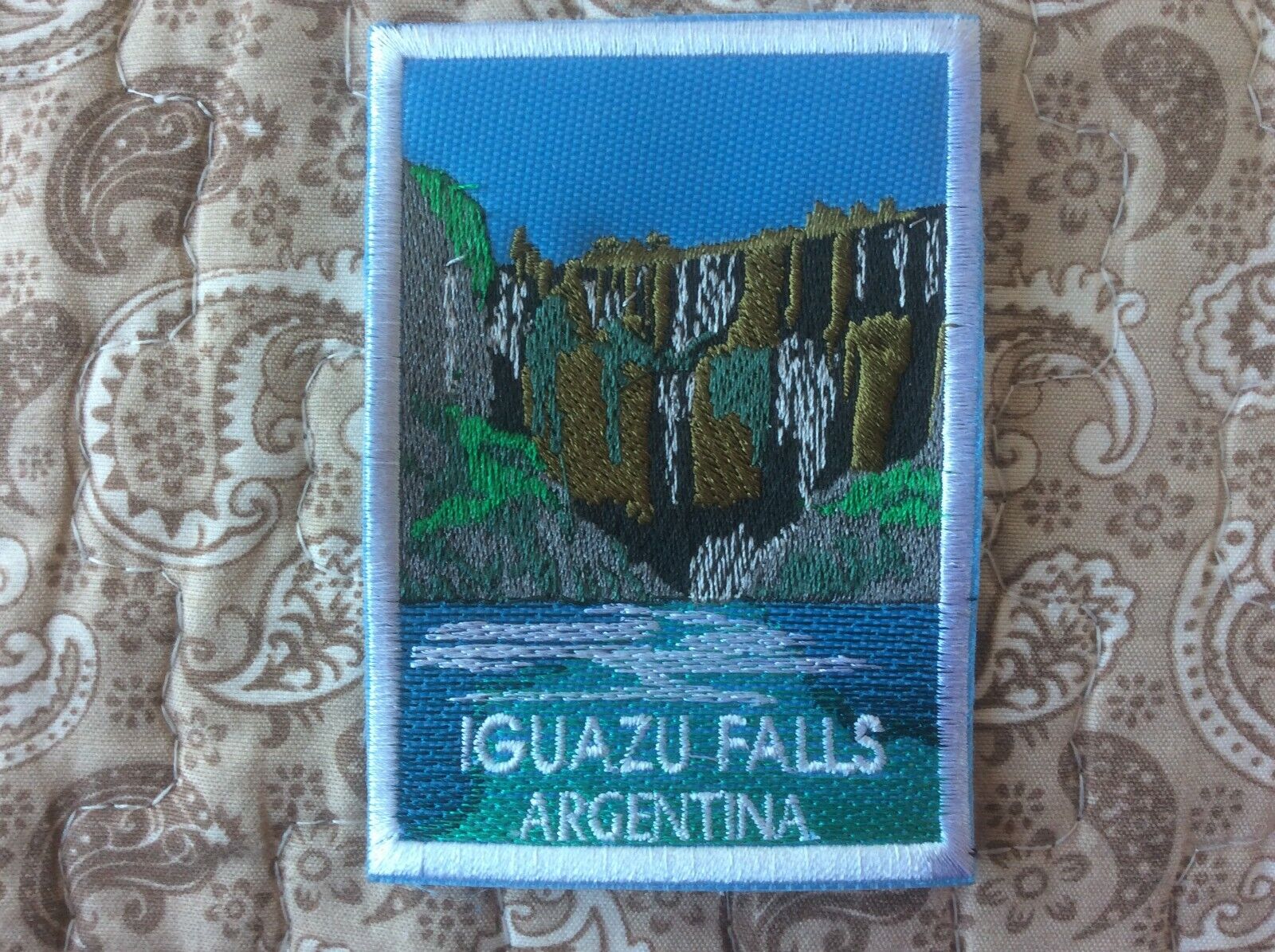 Patch Souvenir Iguazu Falls Argentina Paraguay Brasil South America