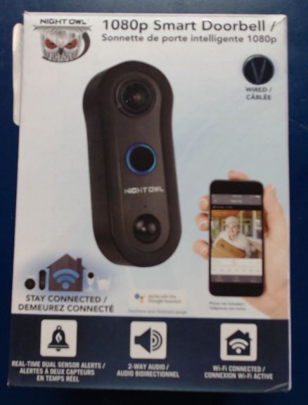 NEW OPEN BOX Night Owl 1080p Smart Doorbell $121.31
