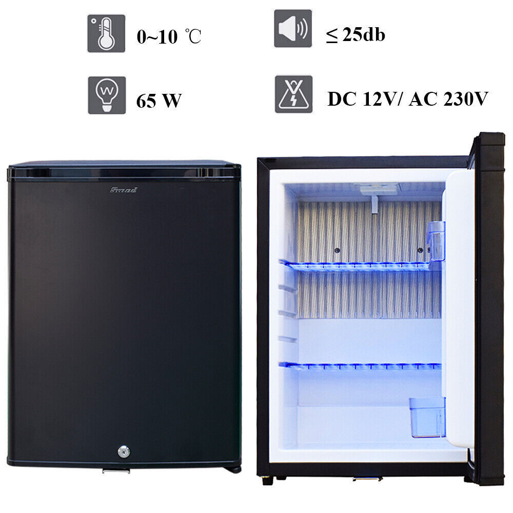 Smeta 1.4 cu ft Truck Fridge 12V RV 110V Refrigerator Camping Compact Frost-Free