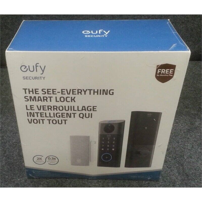 Eufy Security By Anker E85301Y1 2K Video Smart Lock Kit Black