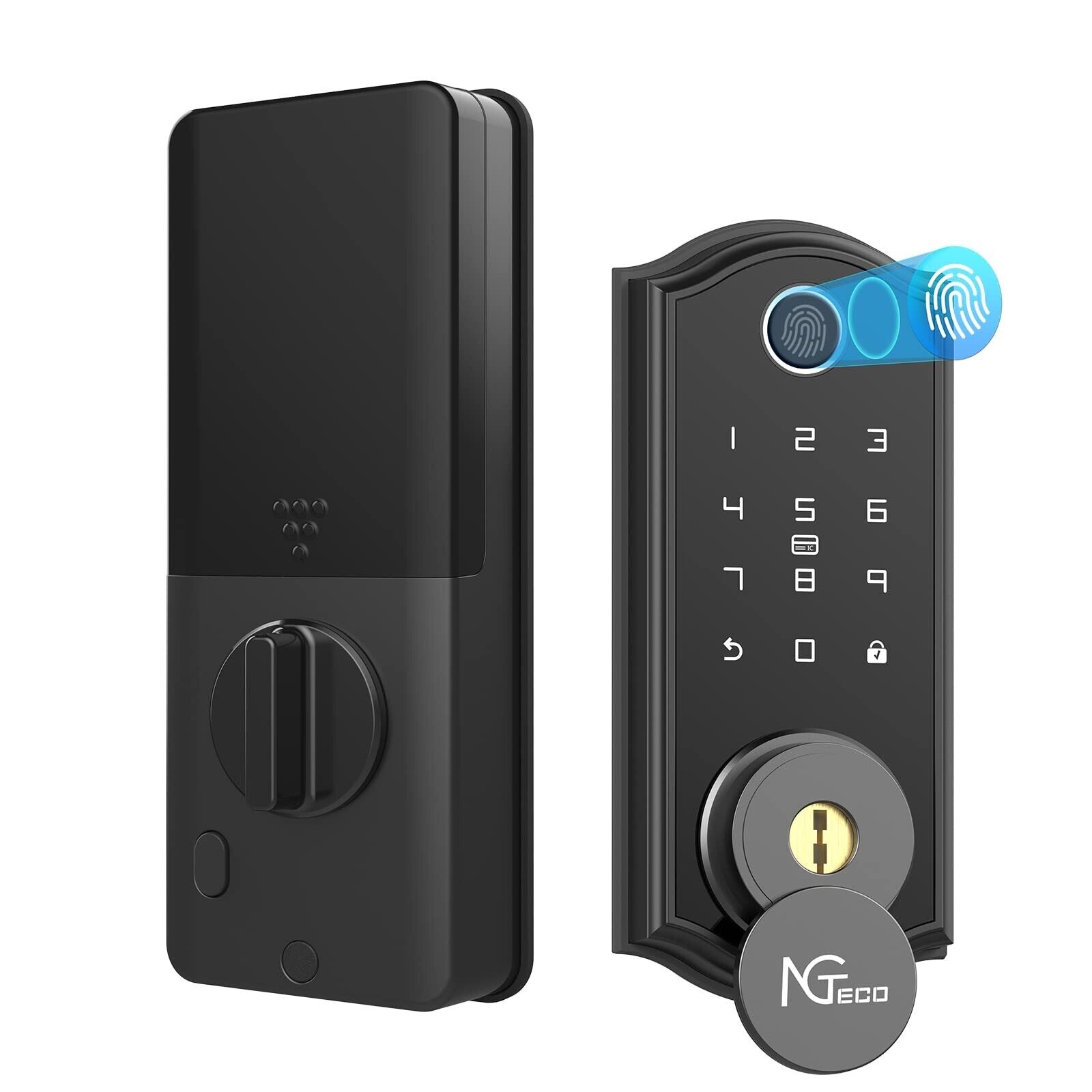 NGTeco Fingerprint Door Lock-Biometric Fingerprint and Keypad, Keyless