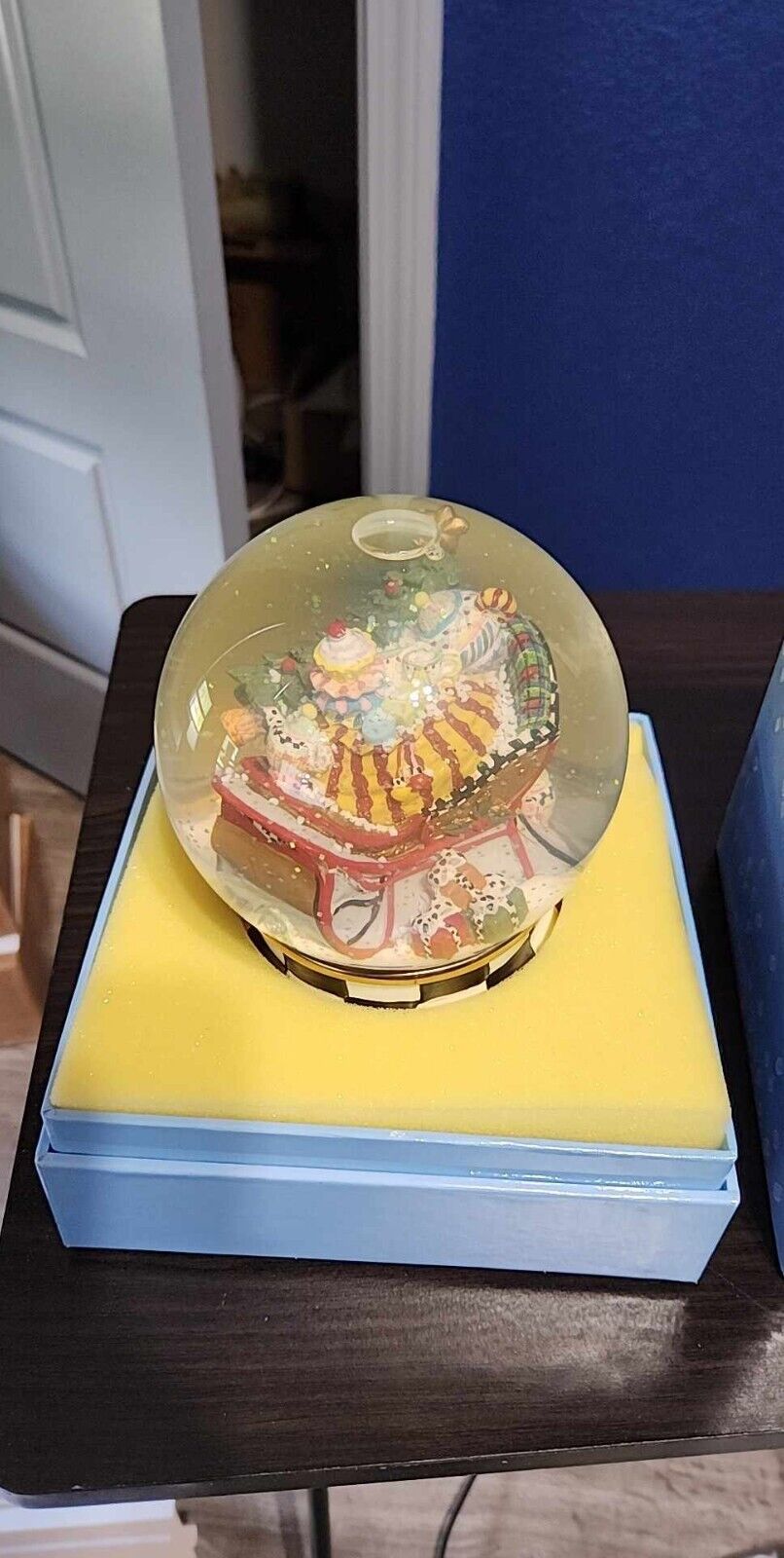 Whimsical Mackenzie-Childs My Cup of Tea Snow Globe w/ Box RETIRED