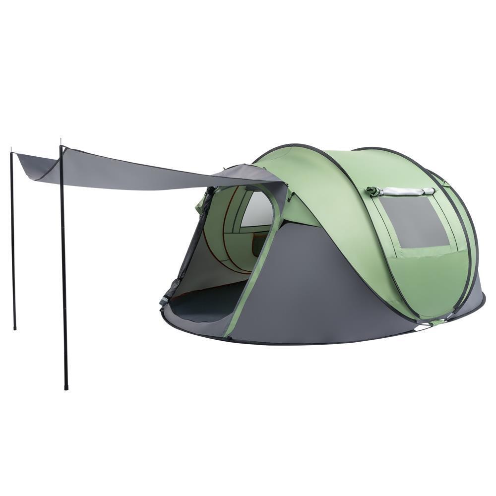 4 Person Pop Up Camping Tent, Waterproof Automatic Setup Instant Family Tents