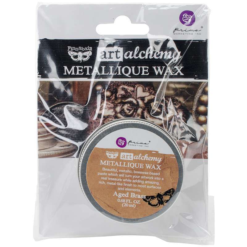 Finnabair Art Alchemy Metallique Wax .68 Fluid Ounce Aged Brass