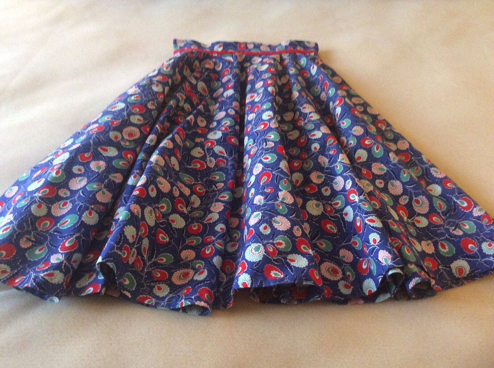 Vintage Girls Handmade Circle Skirt
