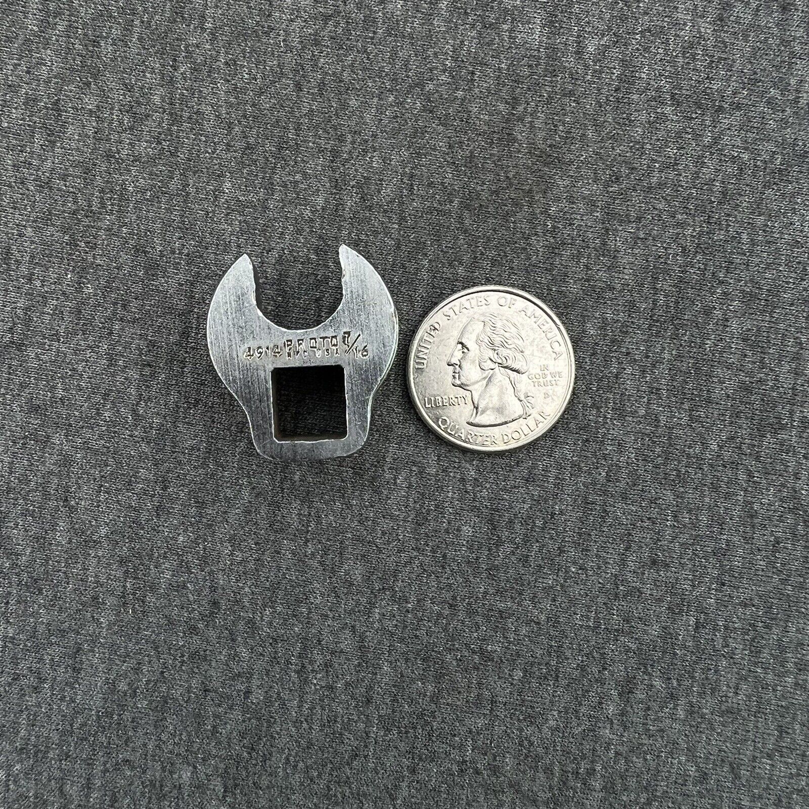 PROTO 4914 3/8 drive Crowfoot Socket, 7/16in., USA