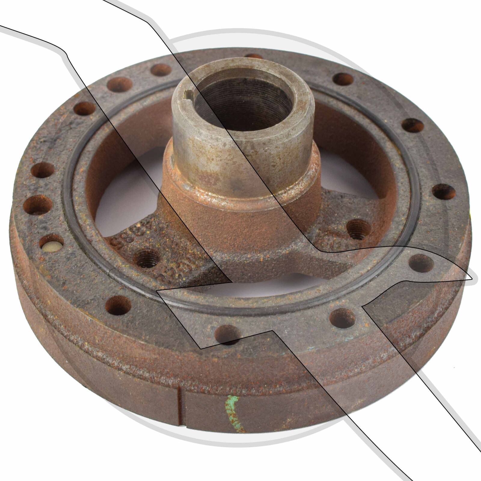 GM Mercruiser OMC Volvo Penta 4.3L 262 Harmonic Balancer 10224885