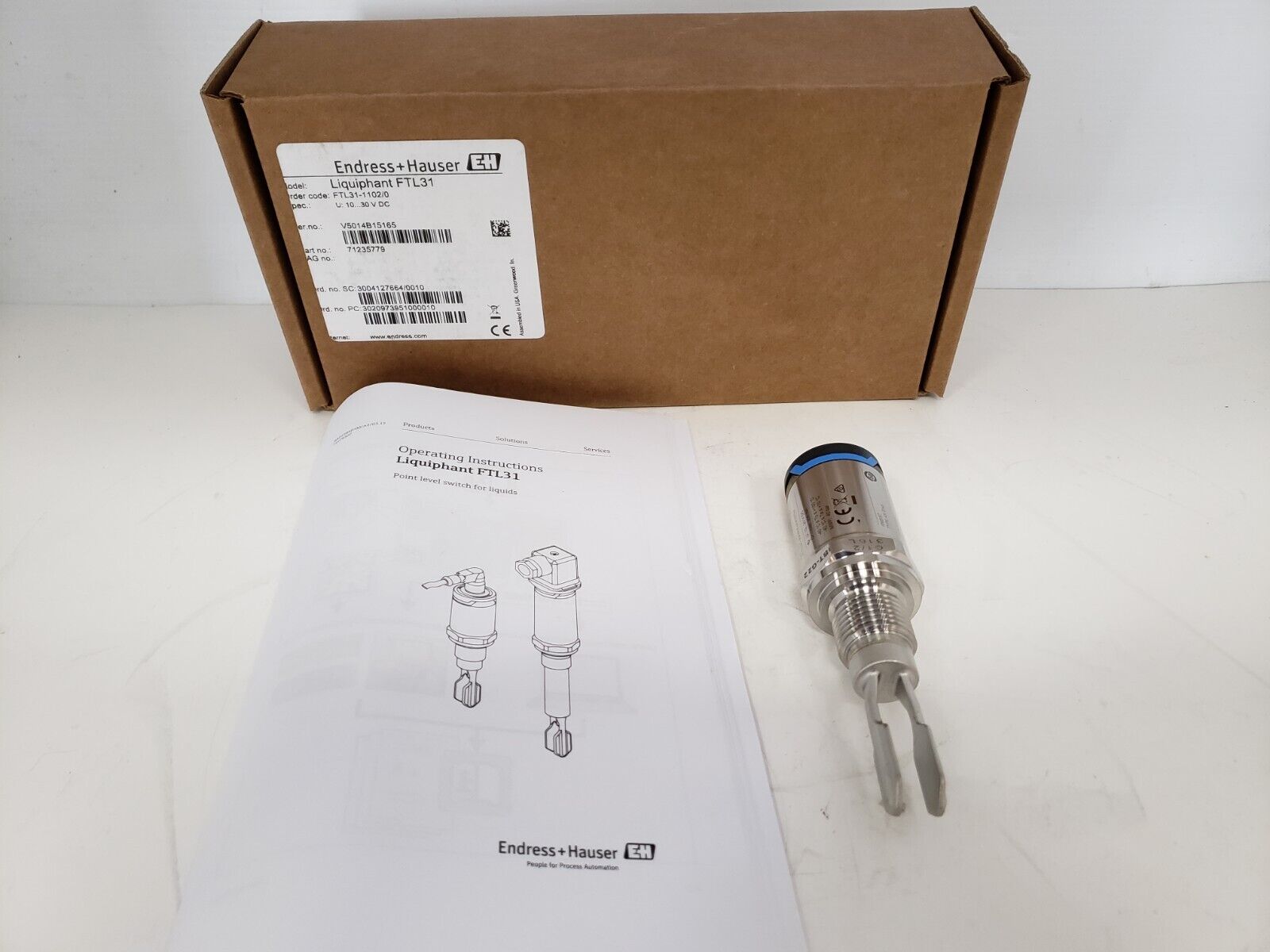 ENDRESS+HAUSER FTL31 -11002/0 POINT LEVEL SWITCH LIQUIPHANT FTL31 SERIES NIB