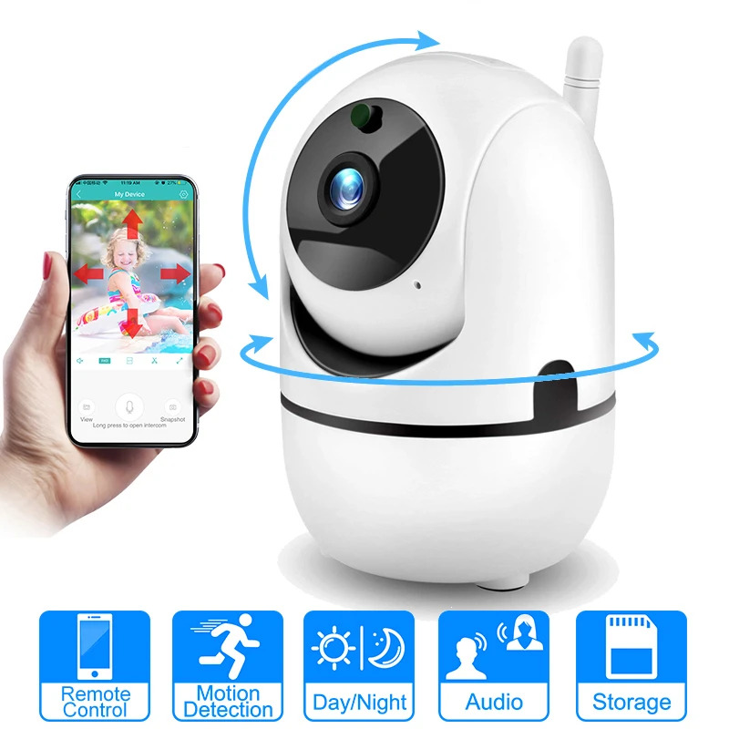 1080p HD WiFi Wireless Indoor Home Security Camera Night Vision Baby Pet Monitor