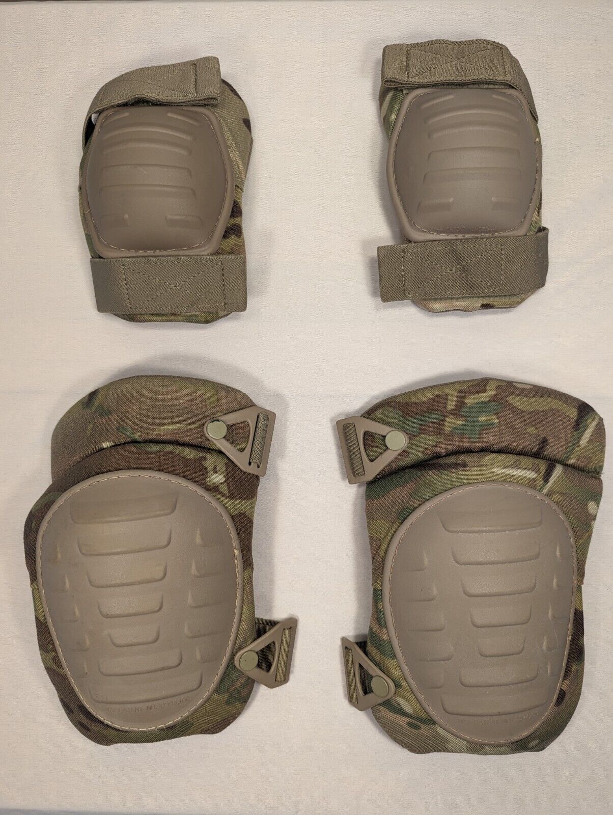 OCP MILITARY KNEE & ELBOW PAD COMPLETE SET MCGUIRE-NICHOLAS USGI GEAR GRADED VGC