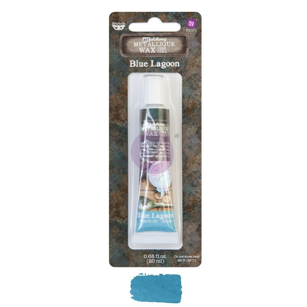 Finnabair Art Alchemy Metallique Wax .68 Fluid Ounce-Blue Lagoon.