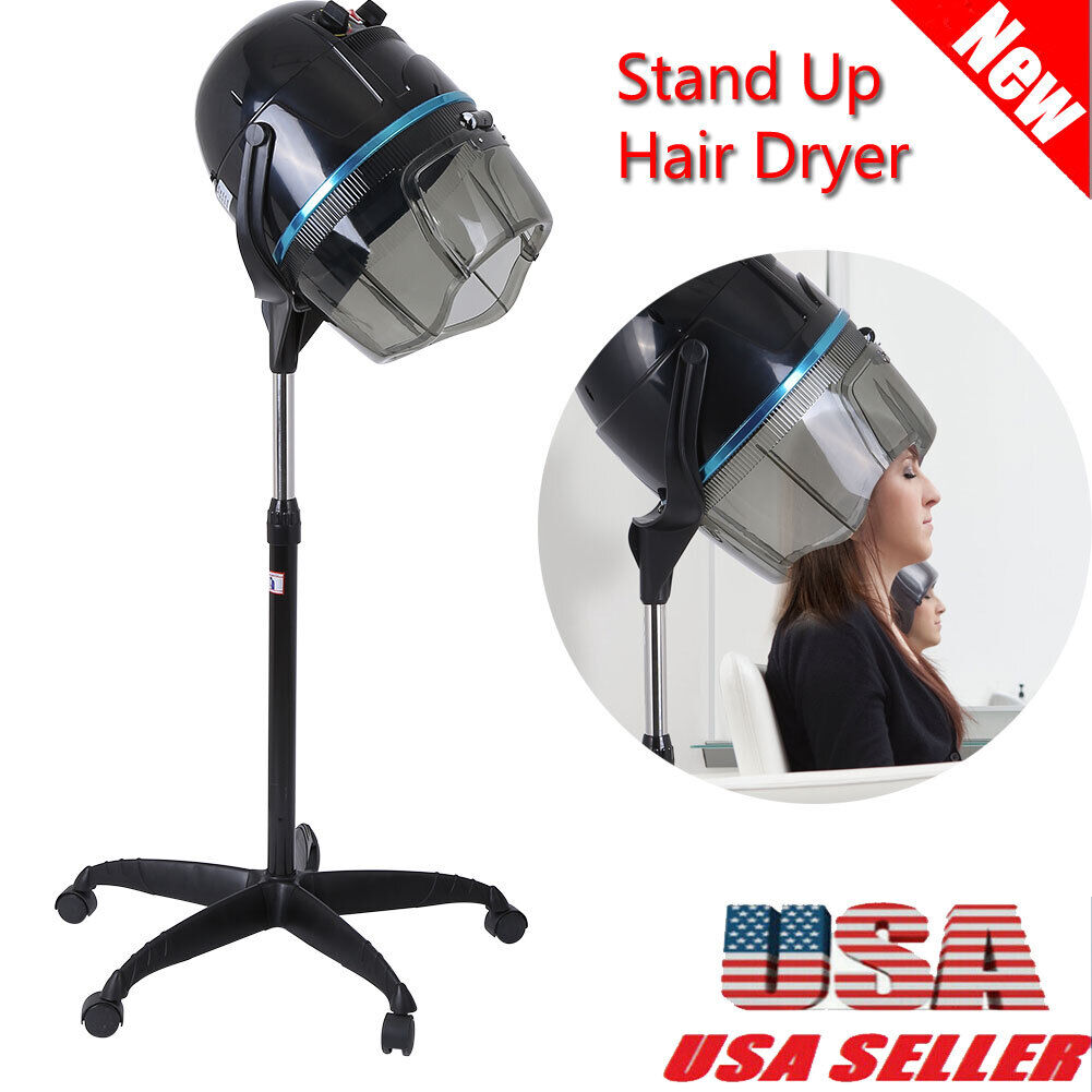 Stand Up Bonnet Hair Dryer with Timer Swivel Hood Caster Salon Professional New